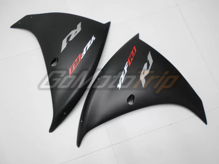 2009 2011 Yamaha Yzf R1 Black Red Fairing 12