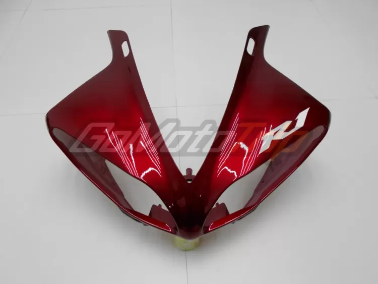 2009 2011 Yamaha Yzf R1 Black Red Fairing 7