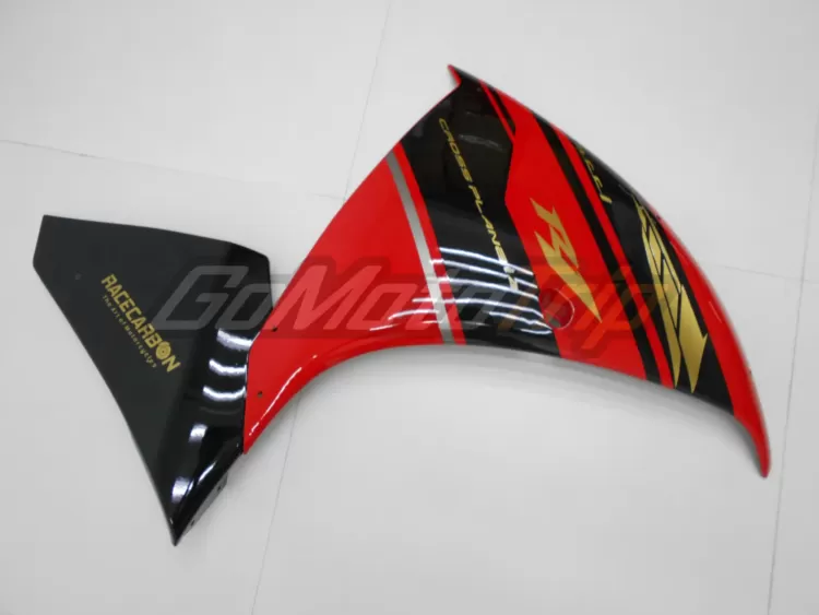 2009 2011 Yamaha Yzf R1 Black Red Fairing2 10