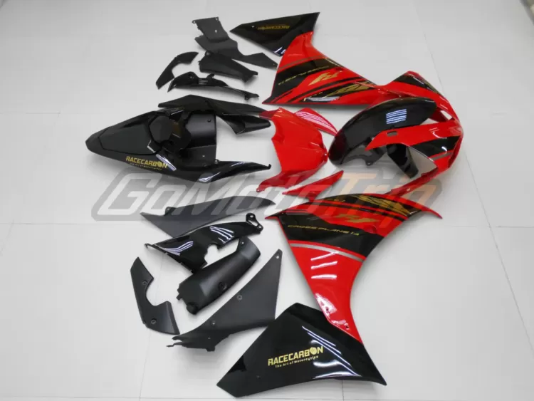 2009 2011 Yamaha Yzf R1 Black Red Fairing2 5