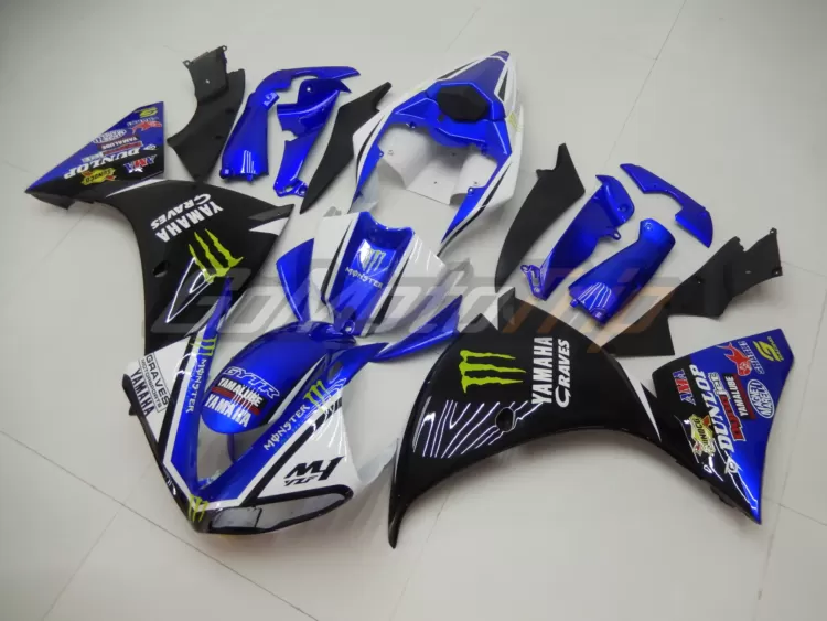 2009 2011 Yamaha Yzf R1 Monster Energy Graves Fairing2 2