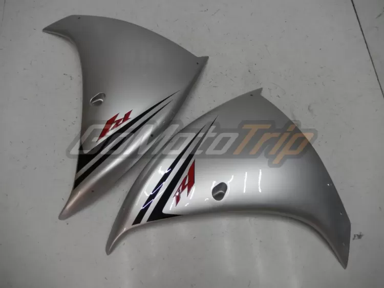 2009 2011 Yamaha Yzf R1 White Silver Fairing 12