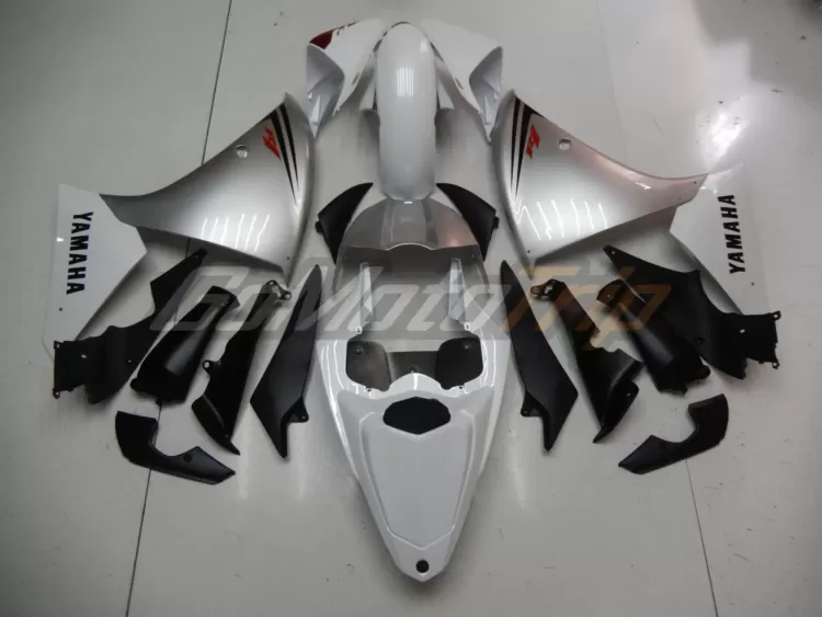 2009 2011 Yamaha Yzf R1 White Silver Fairing 6