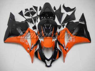 2009 2012 Honda Cbr600rr Black Orange Fairing 1