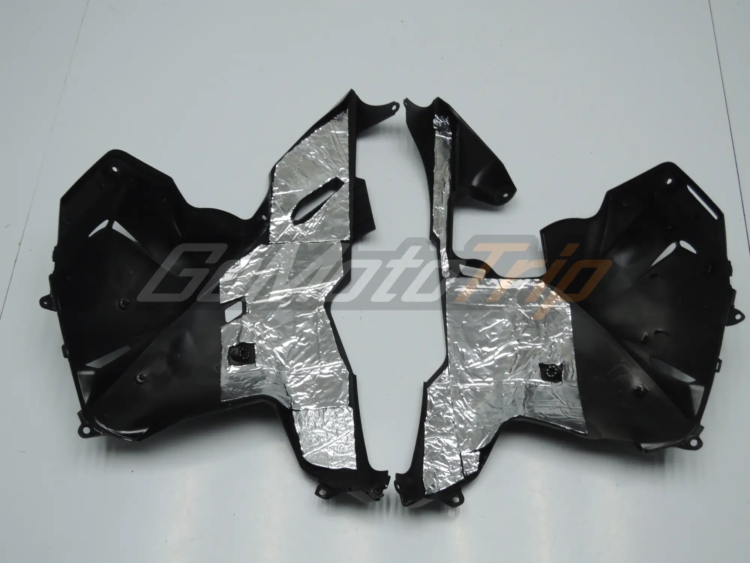 2009 2012 Honda Cbr600rr Black White Fairing 10