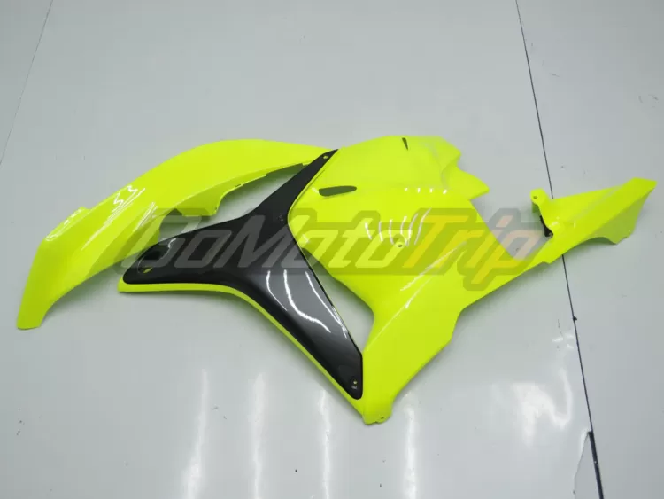 2009 2012 Honda Cbr600rr Fluorescent Yellow Fairing 7