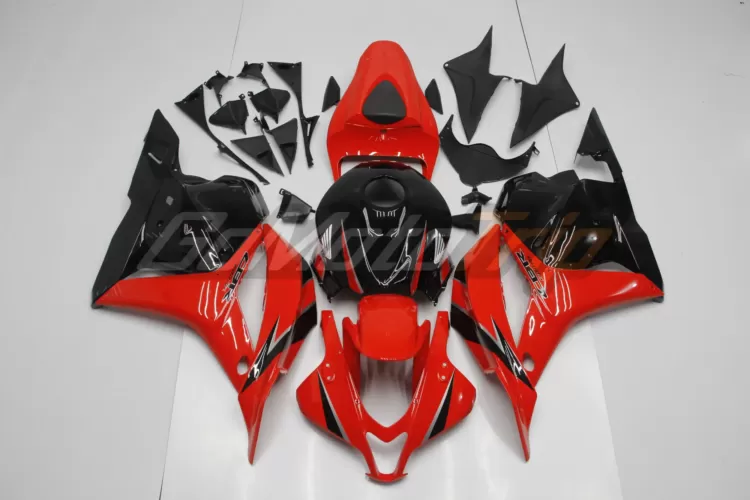 2009 2012 Honda Cbr600rr Red Black Fairing2 1