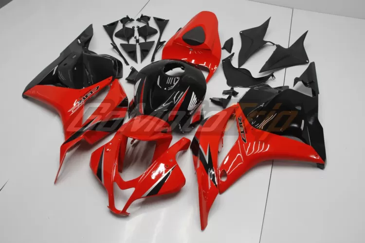 2009 2012 Honda Cbr600rr Red Black Fairing2 2