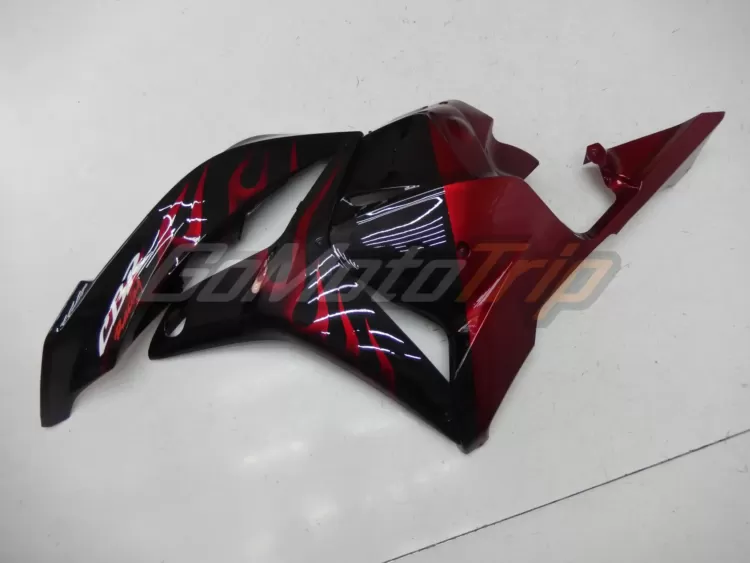 2009 2012 Honda Cbr600rr Red Flame Fairing 7