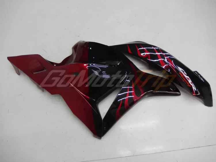 2009 2012 Honda Cbr600rr Red Flame Fairing 8