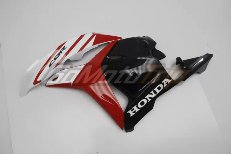 2009 2012 Honda Cbr600rr Red White Fairing 6