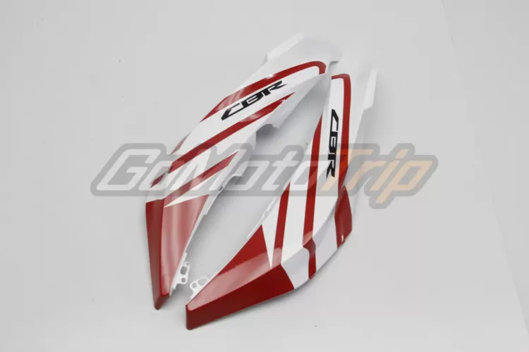 2009 2012 Honda Cbr600rr Red White Fairing 8