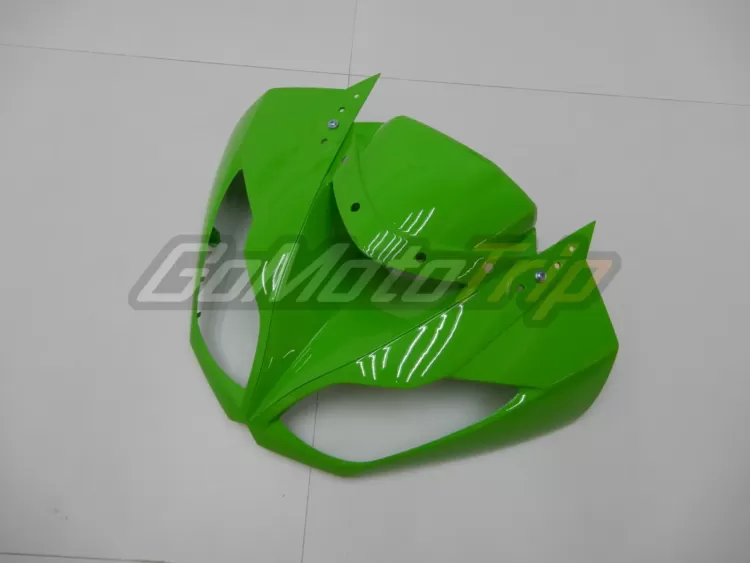 2009 2012 Kawasaki Ninja Zx 6r Black Green Fairing 7