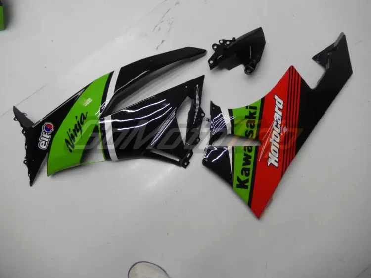 2009 2012 Kawasaki Ninja Zx 6r Black Green Fairing2 6