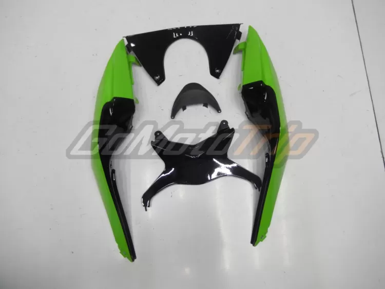 2009 2012 Kawasaki Ninja Zx 6r Black Green Fairing2 8