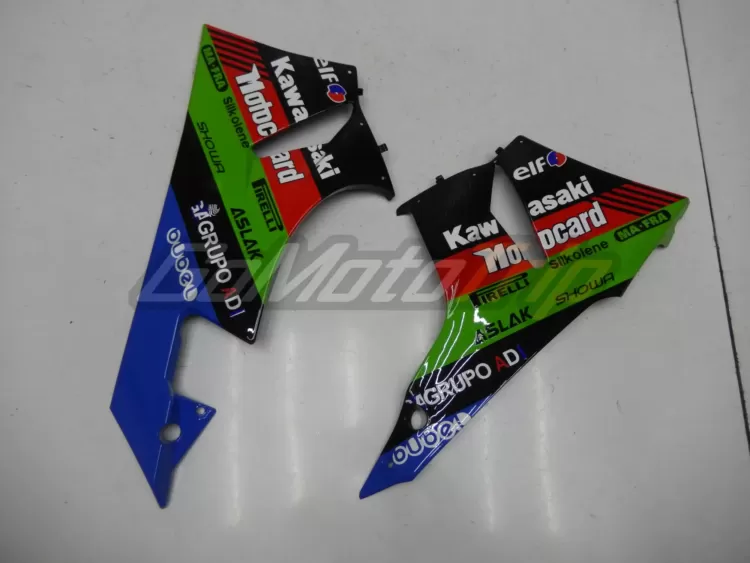 2009 2012 Kawasaki Ninja Zx 6r Black Green Fairing3 10