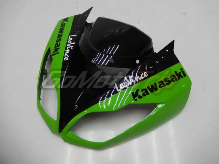 2009 2012 Kawasaki Ninja Zx 6r Black Green Fairing3 5