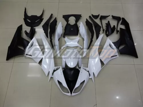 2009 2012 Kawasaki Ninja Zx 6r White Fairing 1