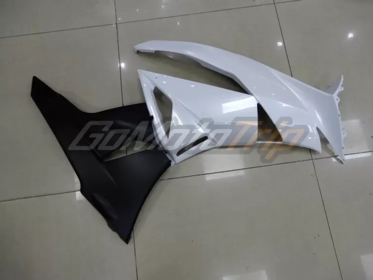 2009 2012 Kawasaki Ninja Zx 6r White Fairing 10