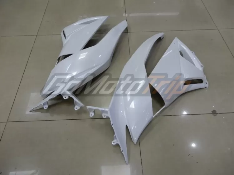 2009 2012 Kawasaki Ninja Zx 6r White Fairing 11