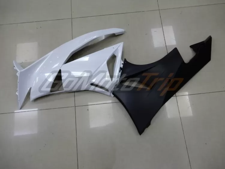 2009 2012 Kawasaki Ninja Zx 6r White Fairing 9