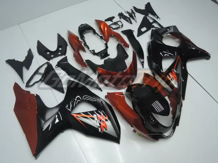 2009 2016 Suzuki Gsx R1000 Black Orange Fairing 3