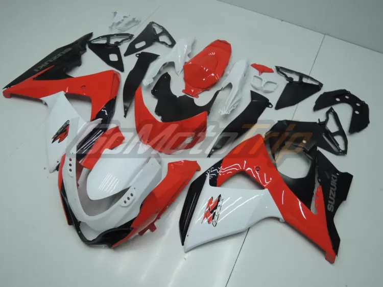 2009 2016 Suzuki Gsx R1000 Red White Fairing 2