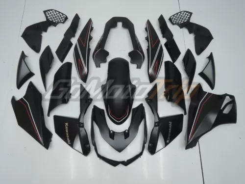 2010 2013 Kawasaki Z1000 Black Fairing 1