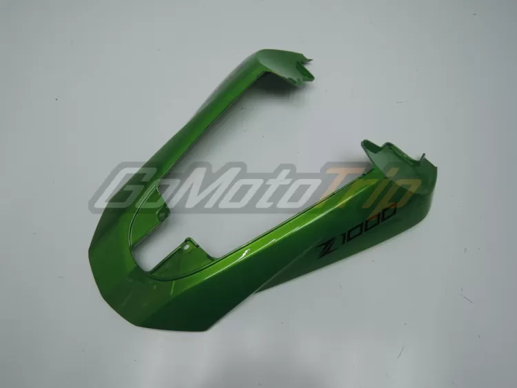 2010 2013 Kawasaki Z1000 Black Green Fairing 10