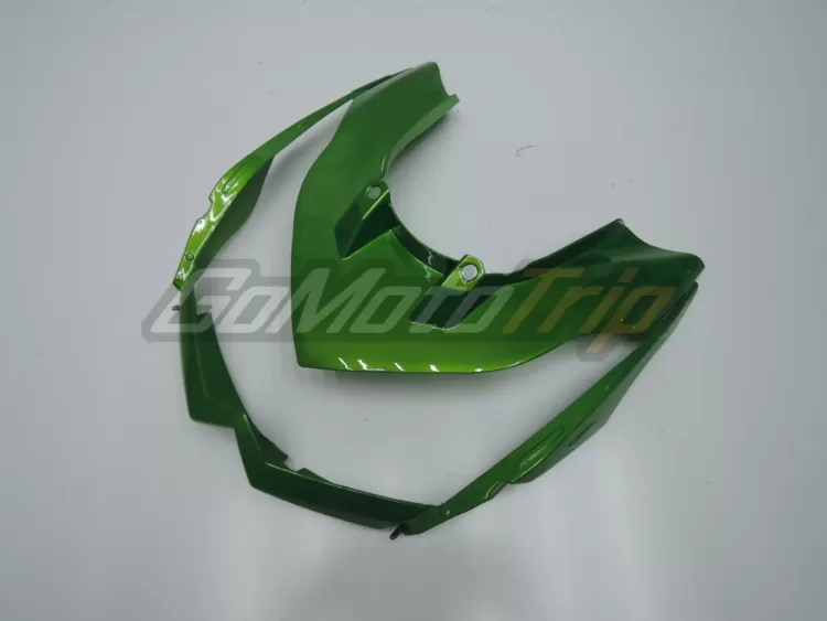 2010 2013 Kawasaki Z1000 Black Green Fairing 4