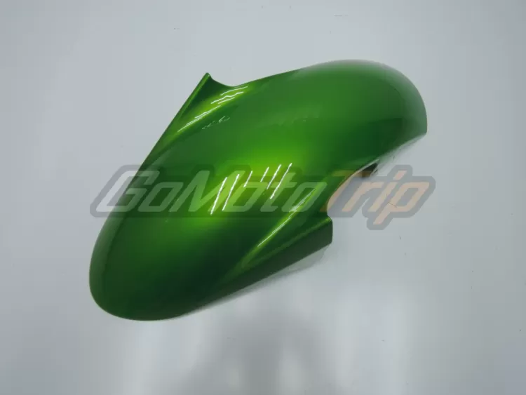 2010 2013 Kawasaki Z1000 Black Green Fairing 5