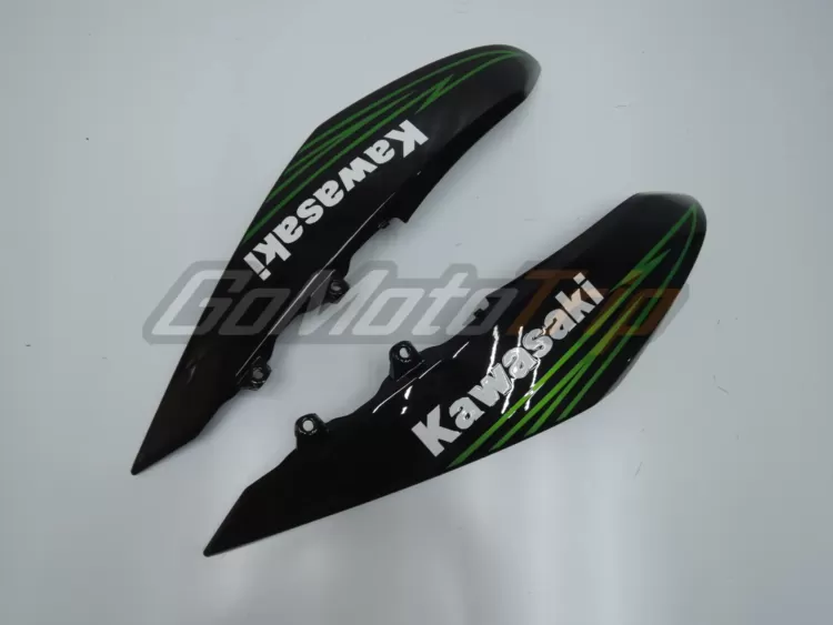 2010 2013 Kawasaki Z1000 Black Green Fairing 7