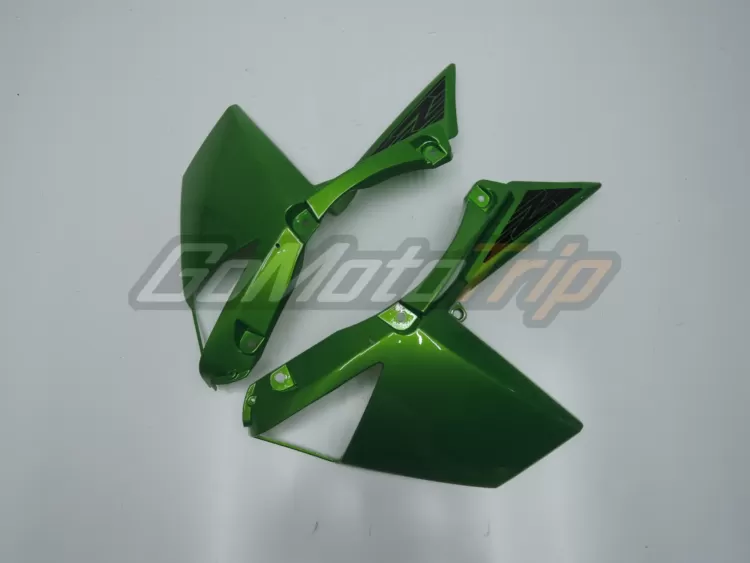 2010 2013 Kawasaki Z1000 Black Green Fairing 8