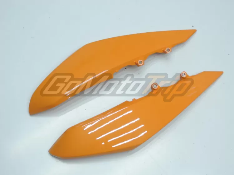 2010 2013 Kawasaki Z1000 Orange White Fairing 11