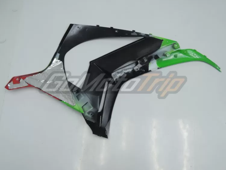 2011 2015 Kawasaki Ninja Zx 10r Black Green Fairing 12