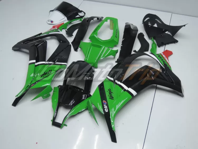 2011 2015 Kawasaki Ninja Zx 10r Black Green Fairing 2