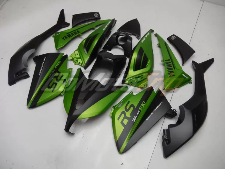 2012 2014 Yamaha Tmax 530 Black Green Fairing 2