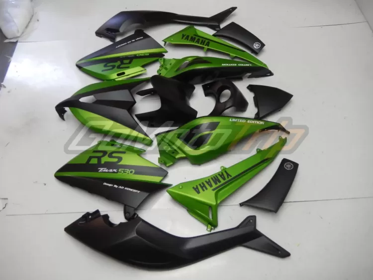 2012 2014 Yamaha Tmax 530 Black Green Fairing 4