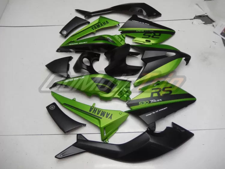 2012 2014 Yamaha Tmax 530 Black Green Fairing 5