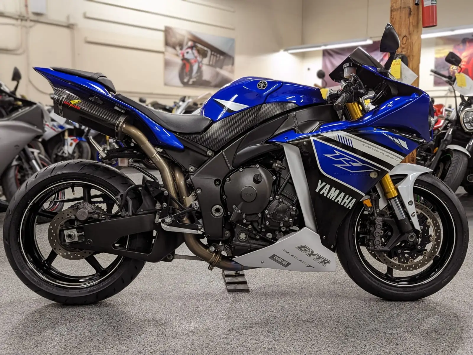 2012 2014 Yamaha Yzf R1 Blue Fairing 15