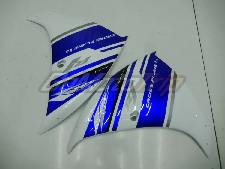 2012 2014 Yamaha Yzf R1 Blue White Fairing 10