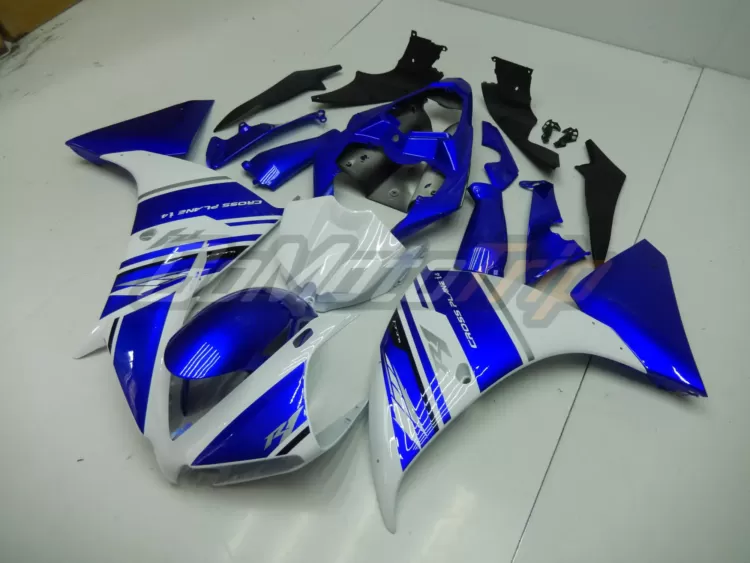 2012 2014 Yamaha Yzf R1 Blue White Fairing 2