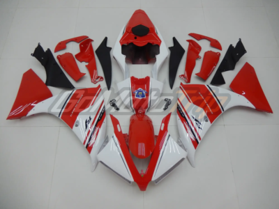 2012 2014 Yamaha Yzf R1 Red White Fairing 1