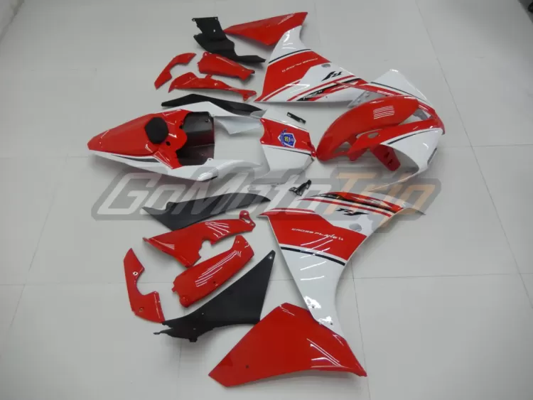 2012 2014 Yamaha Yzf R1 Red White Fairing 5