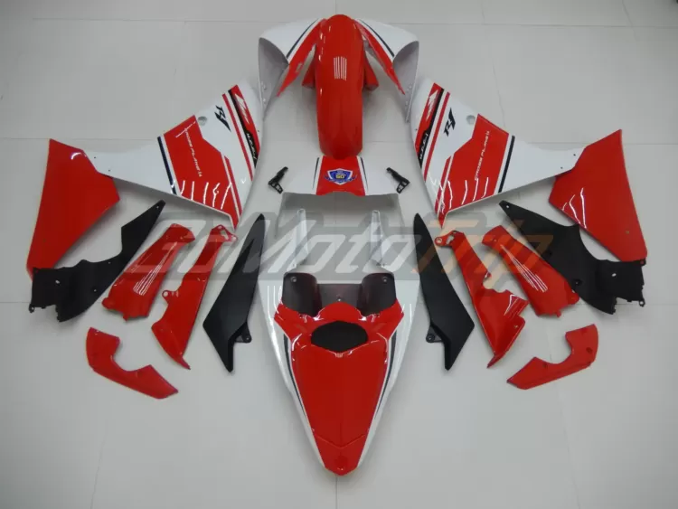 2012 2014 Yamaha Yzf R1 Red White Fairing 6