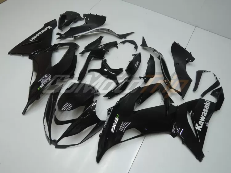 2013 2018 Kawasaki Ninja Zx 6r Black Fairing2 2