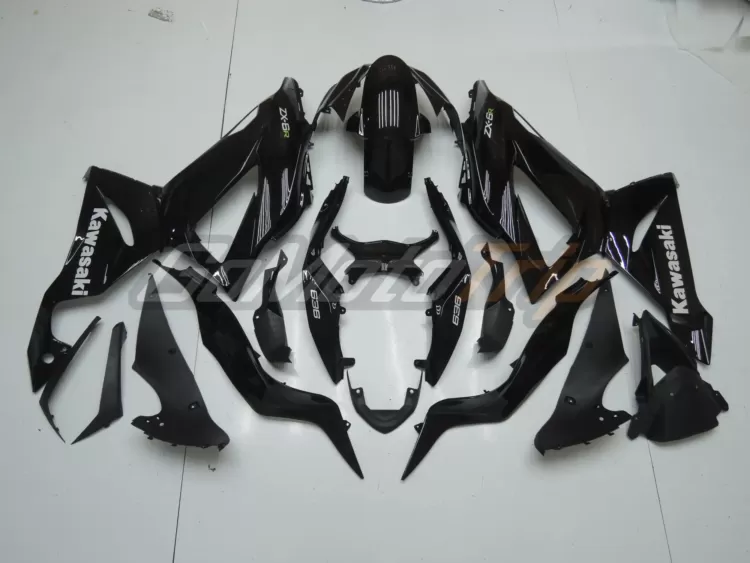 2013 2018 Kawasaki Ninja Zx 6r Black Fairing2 4