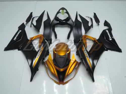 2013 2018 Kawasaki Ninja Zx 6r Black Gold Fairing 1