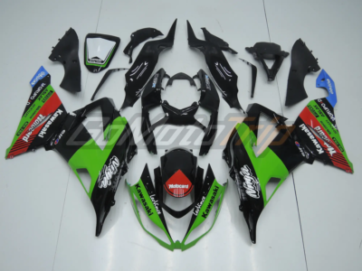 2013 2018 Kawasaki Ninja Zx 6r Black Green Fairing2 1