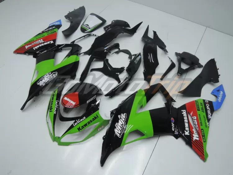 2013 2018 Kawasaki Ninja Zx 6r Black Green Fairing2 2